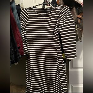 Striped Long Sleeve Dress
